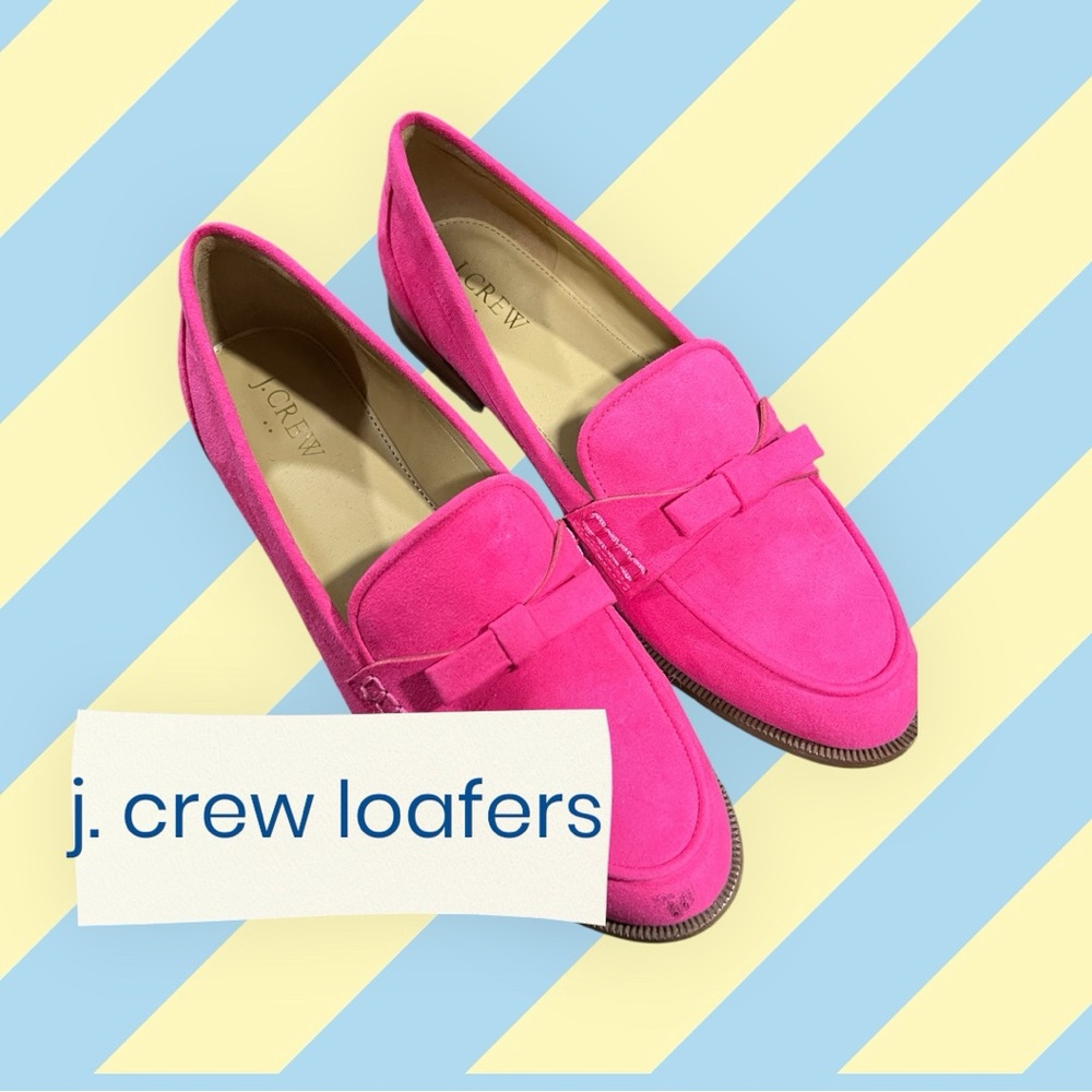 J. Crew Vibrant Pink Flats